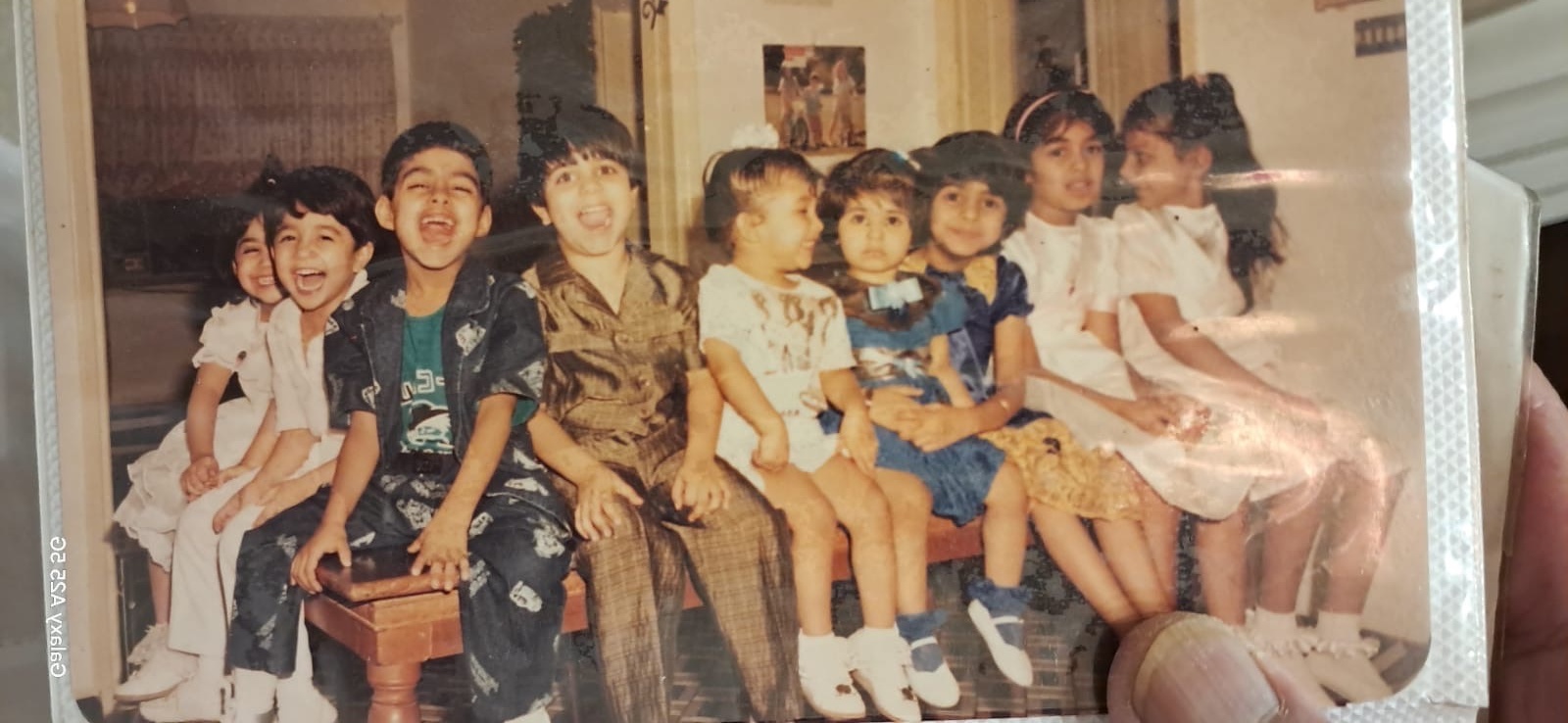 The family in Kuwait, 1987, two years before war forced their departure