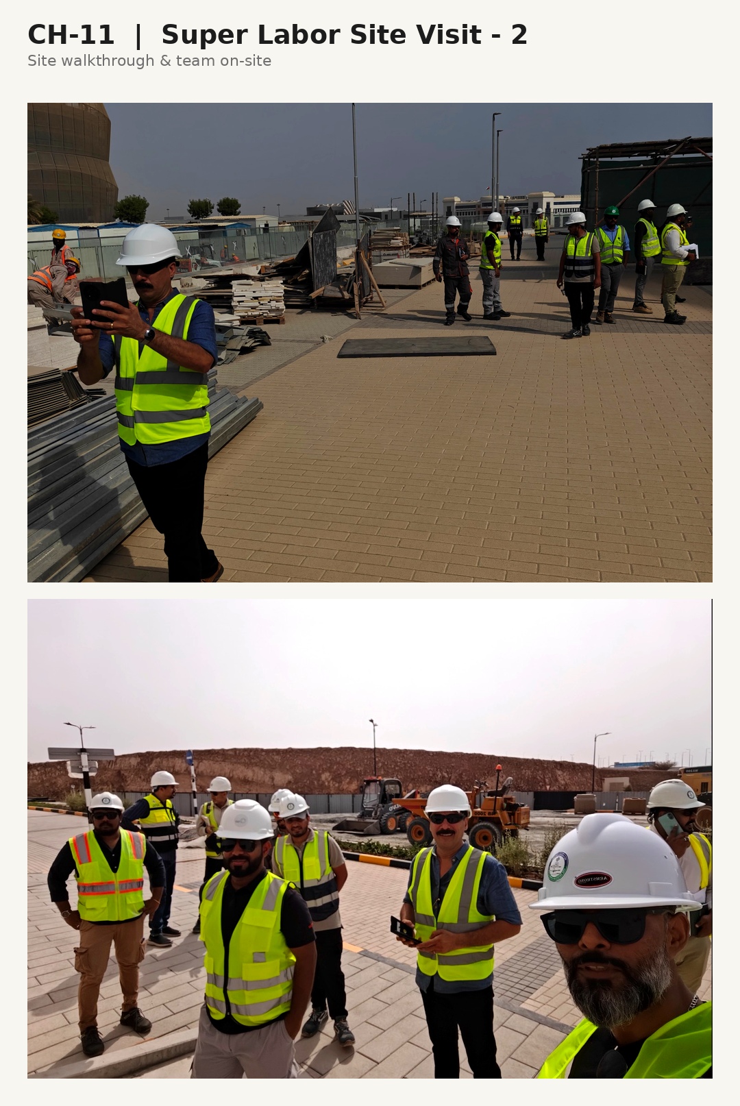 Super-Labor site visit in Oman, working with people, not against them